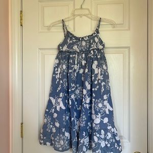 MobyGoby Blue floral zipper dress size 10